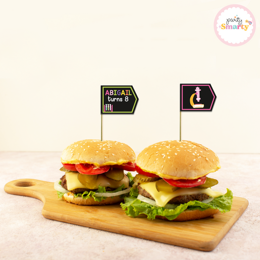 Mad Scientist Girl Flag Picks - Set of 10