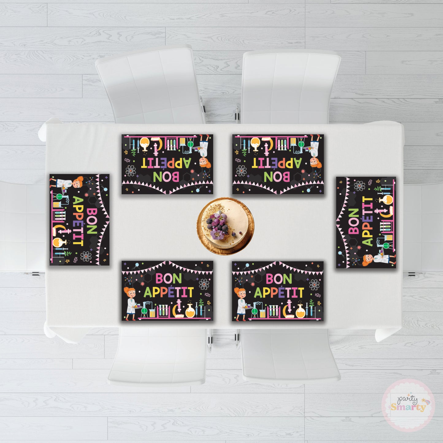 Mad Scientist Girl Table Mats - Set of 6