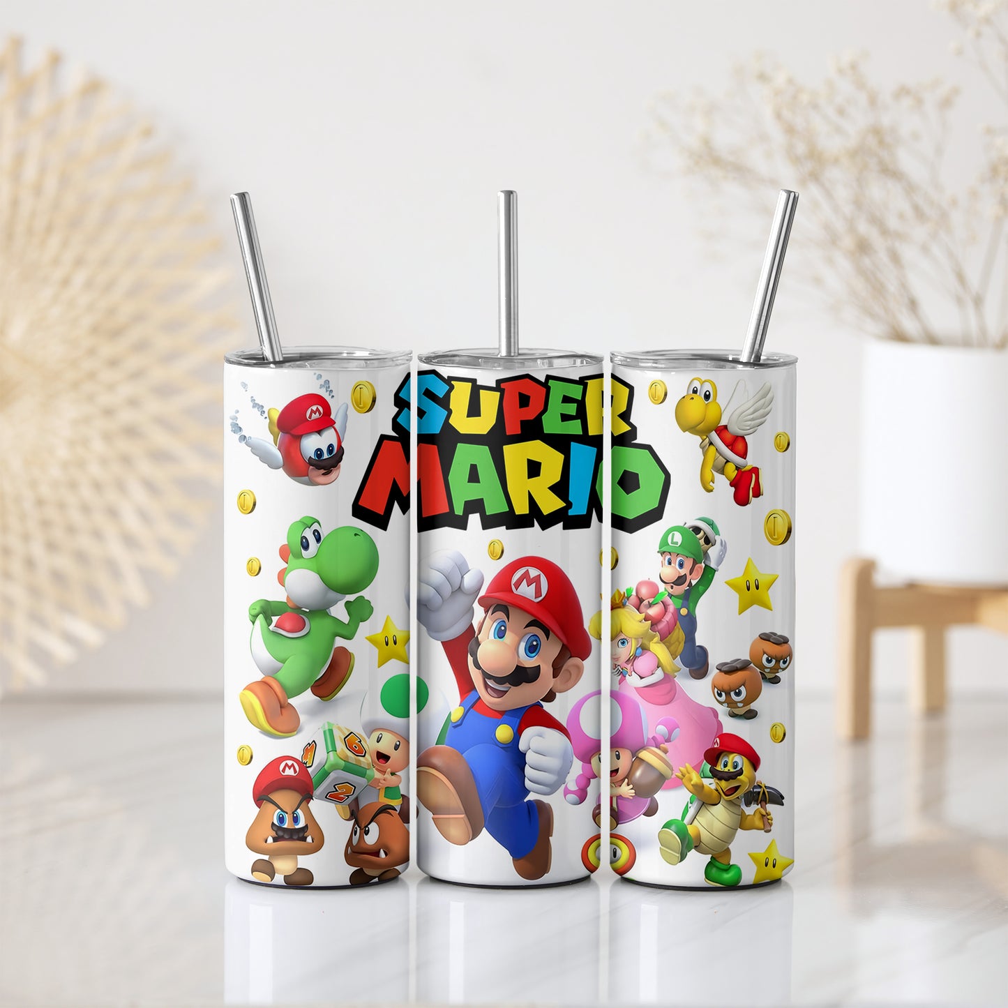 Mario Cute Skinny Tumbler