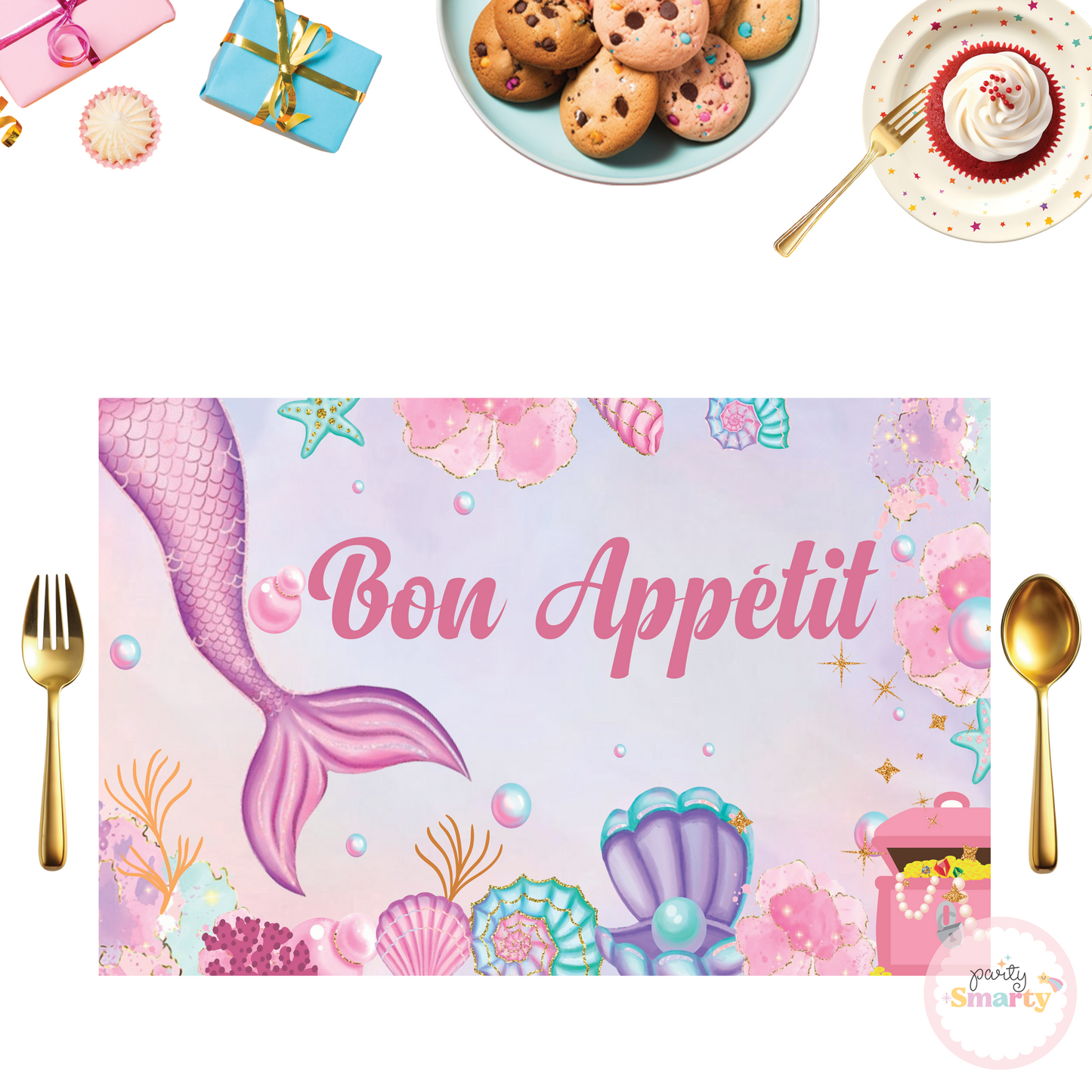 Mermaid Tail Table Mats - Set of 6