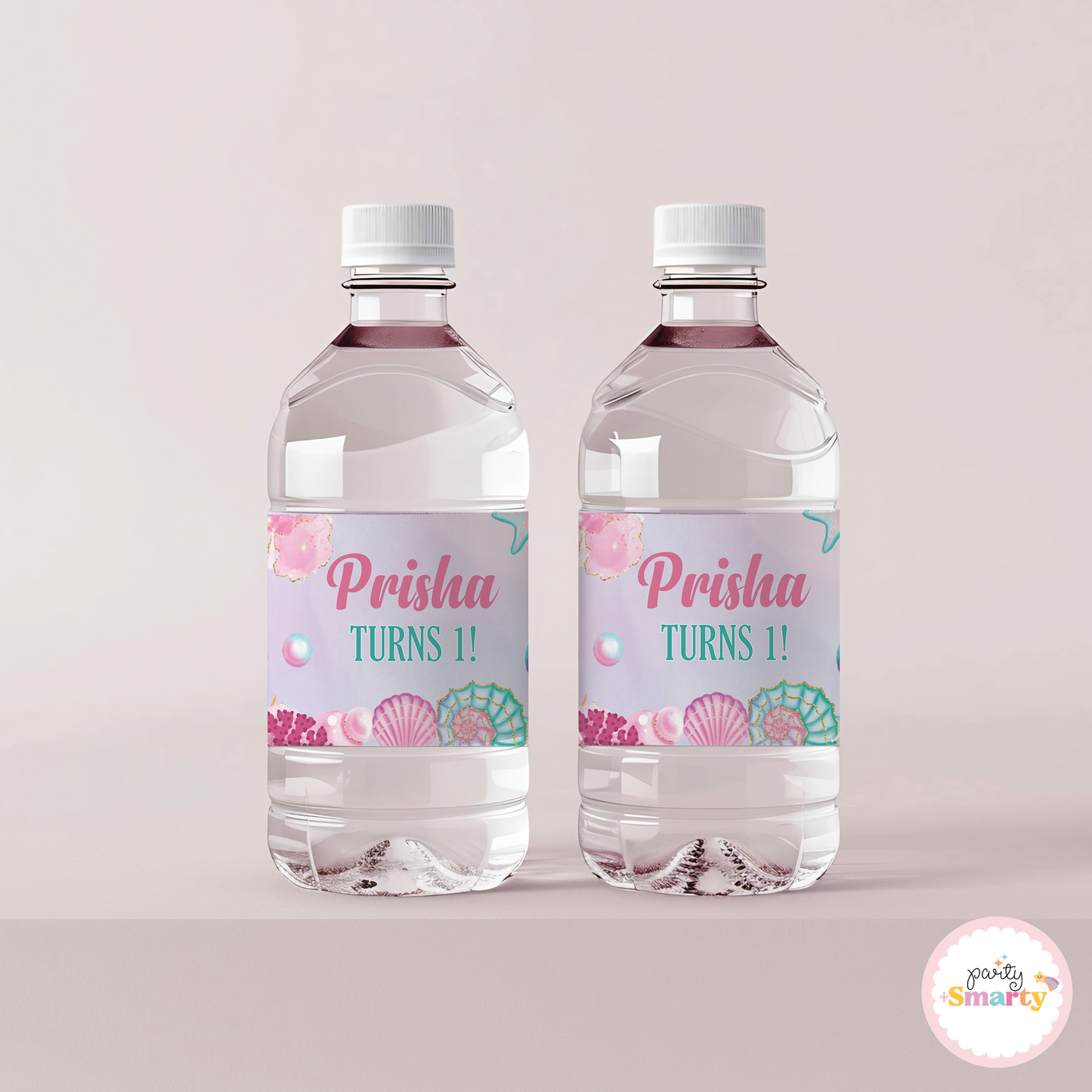 Mermaid Tail Bottle Labels - Set of 10