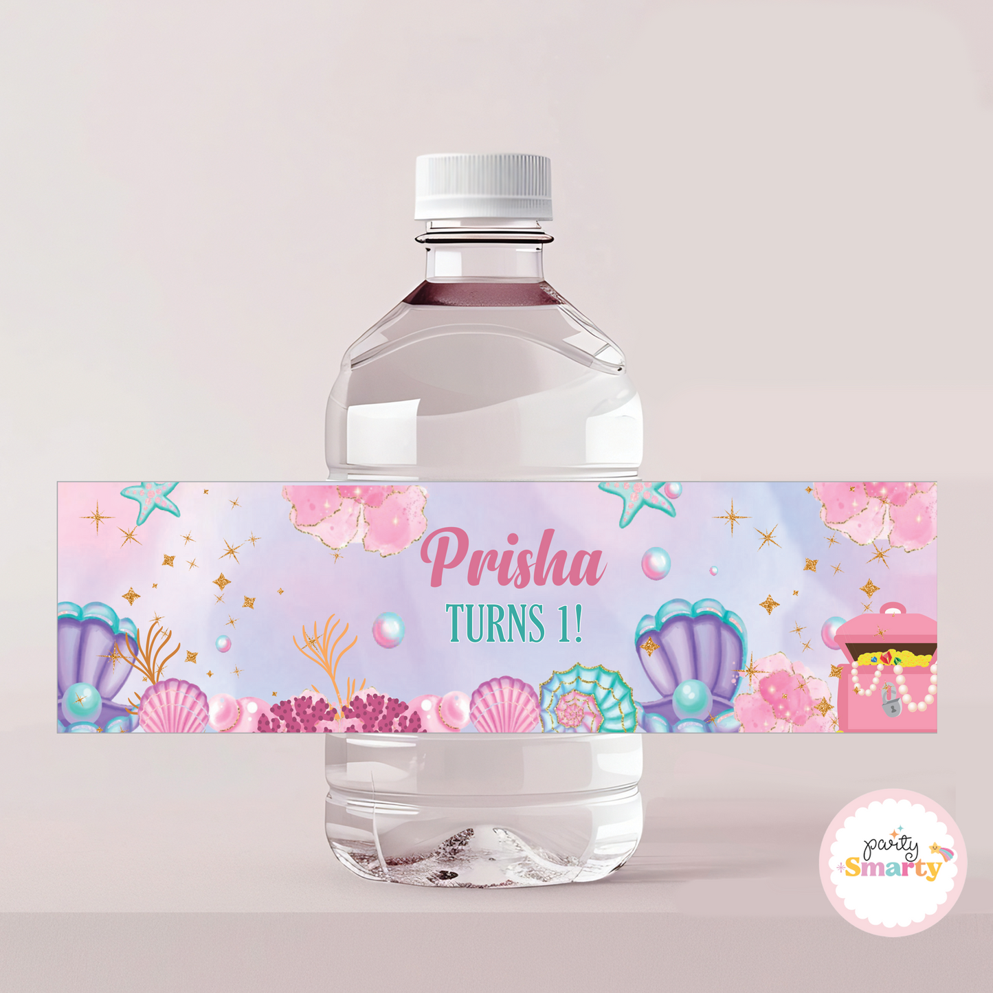 Mermaid Tail Bottle Labels - Set of 10