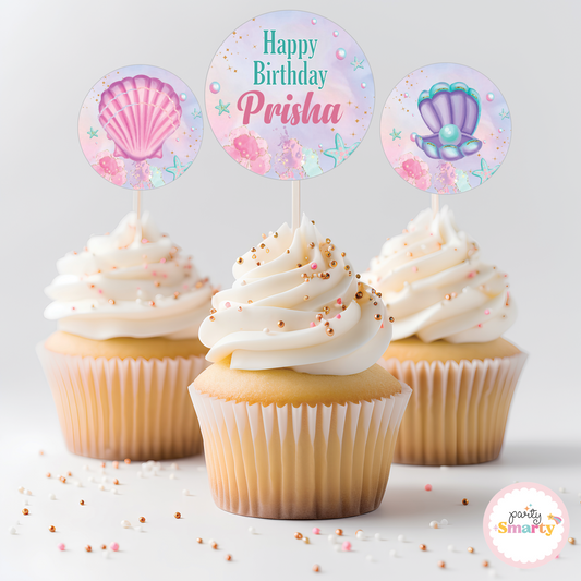 Mermaid Tail Cupcake Toppers (Set Of 12)
