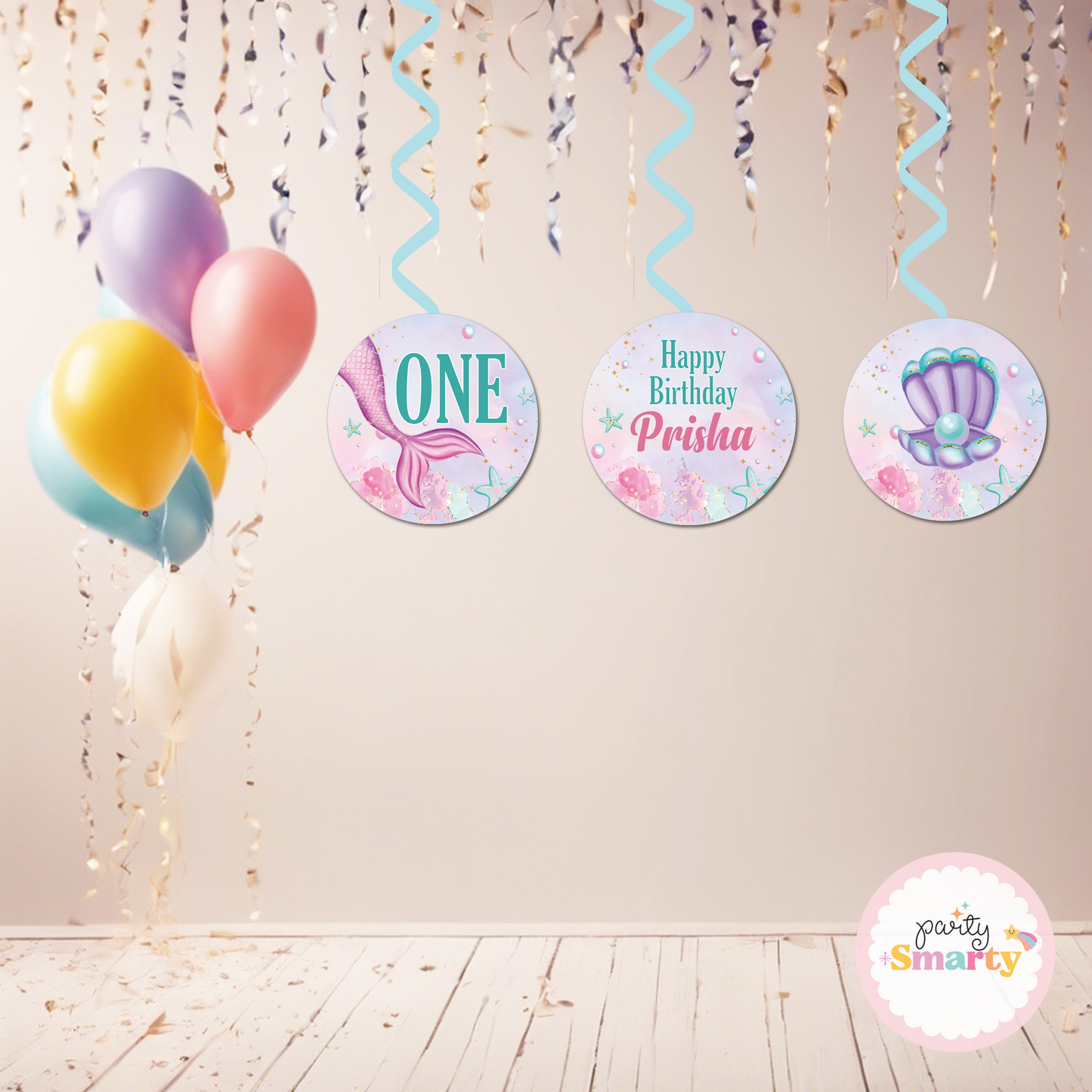 Mermaid Tail Danglers - Set of 6