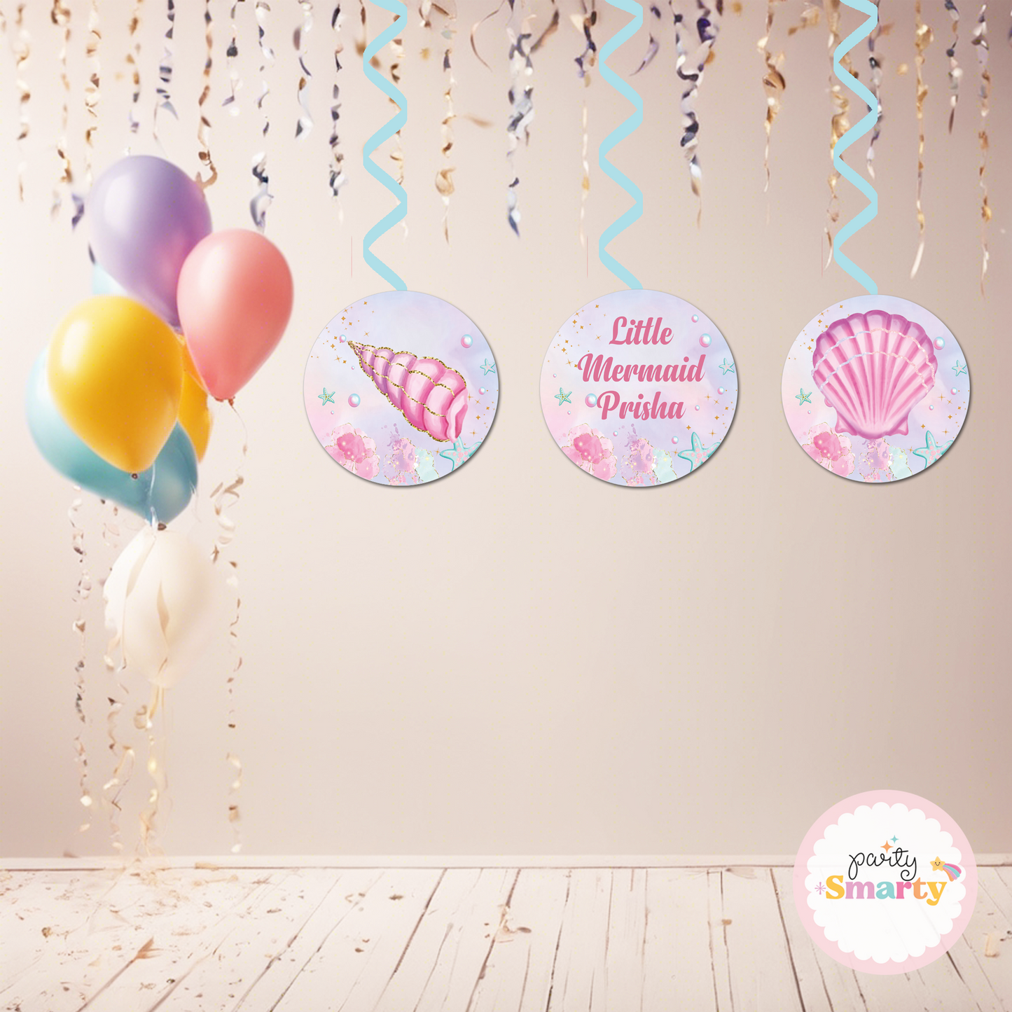 Mermaid Tail Danglers - Set of 6