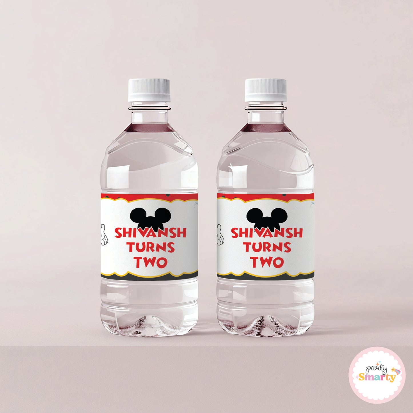 Mickey Mouse Bottle Labels - Set of 10