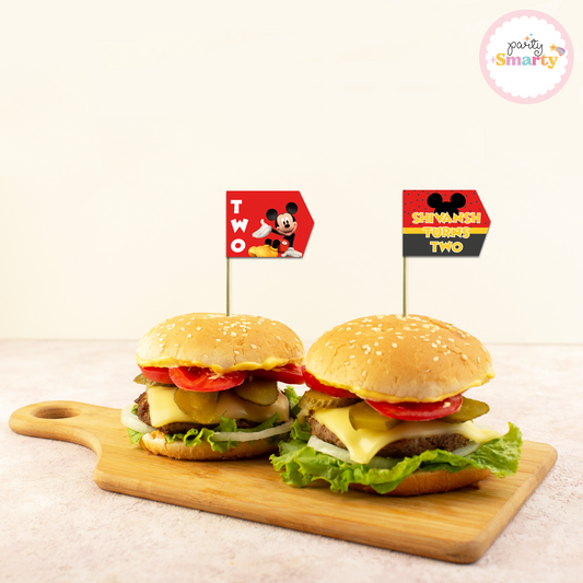 Mickey Mouse Flag Picks - Set of 10