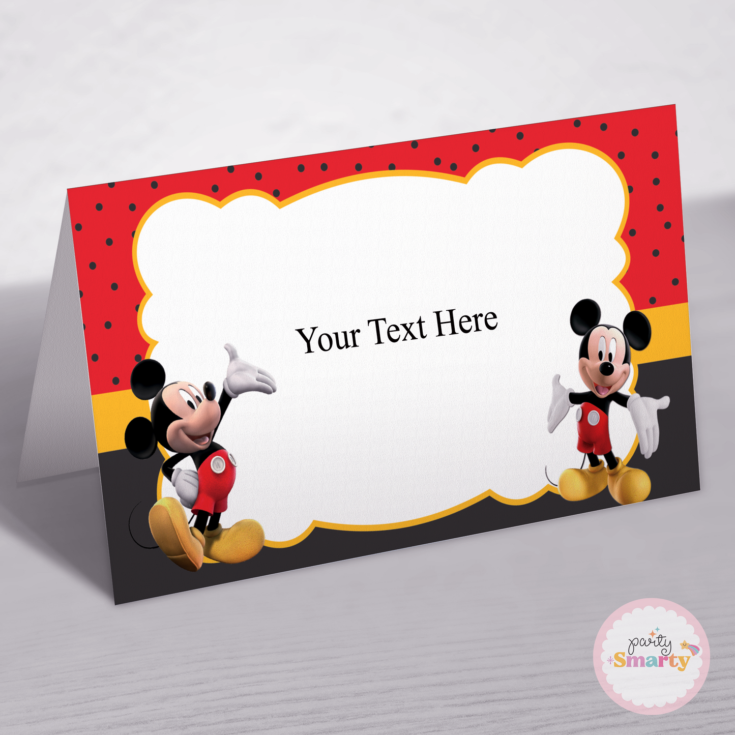 Mickey Mouse Food Tags - Set of 12