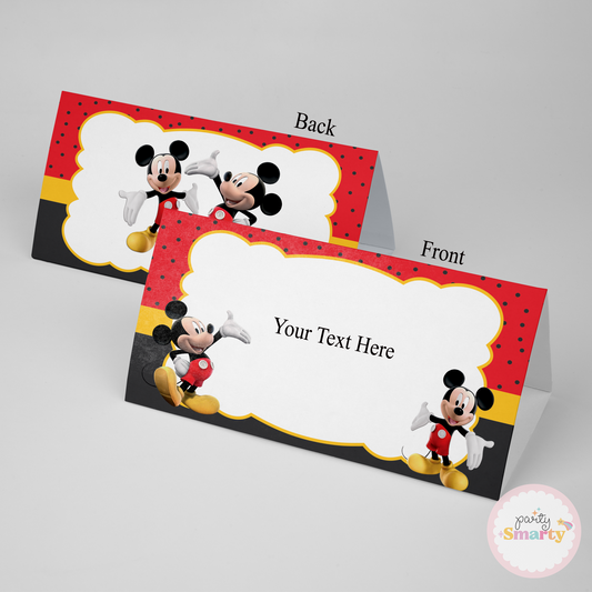 Mickey Mouse Food Tags - Set of 12