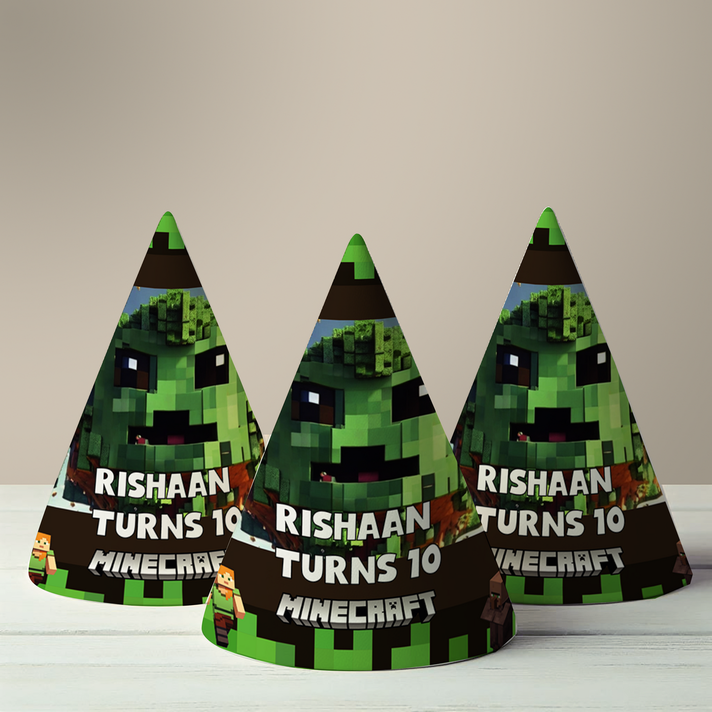 Minecraft Party Hat (Set of 10)
