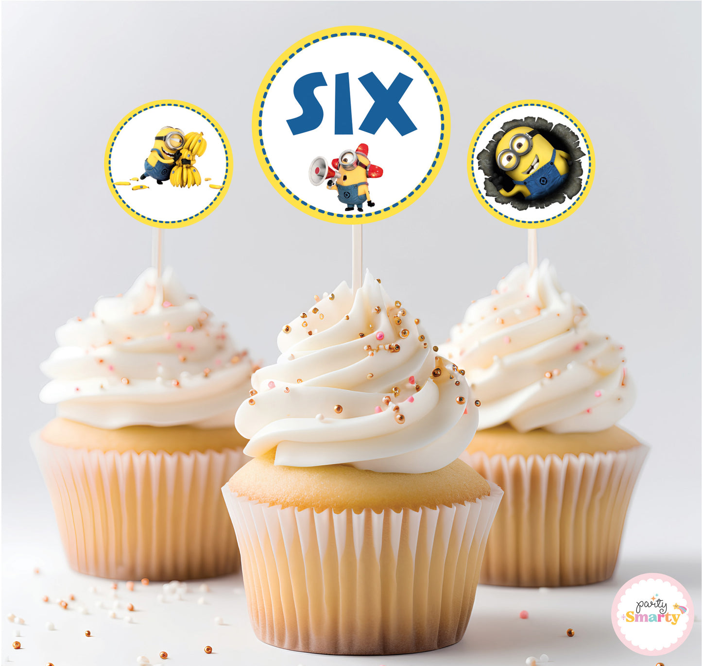 Minion Cupcake Toppers (Set Of 12)