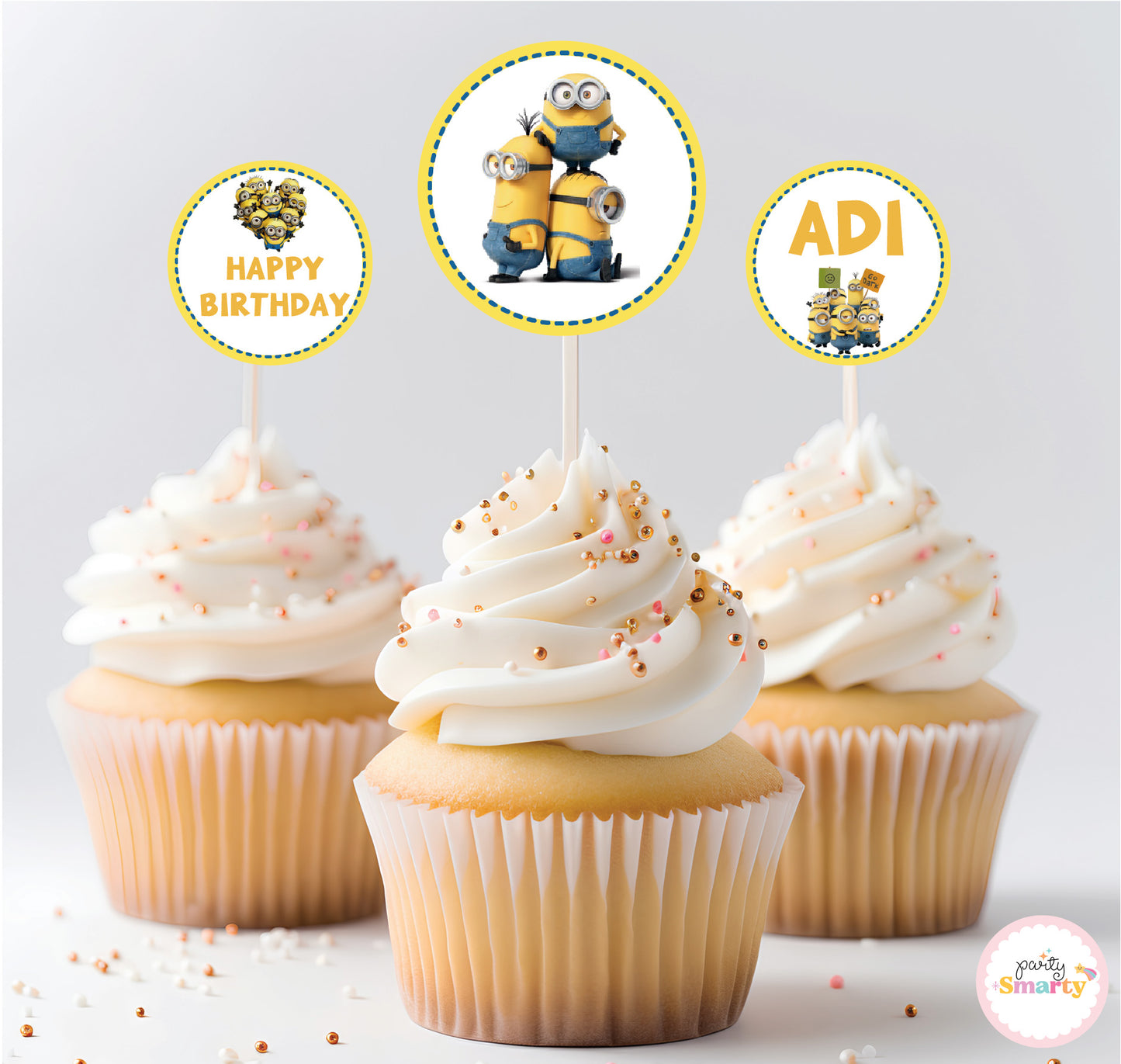 Minion Cupcake Toppers (Set Of 12)