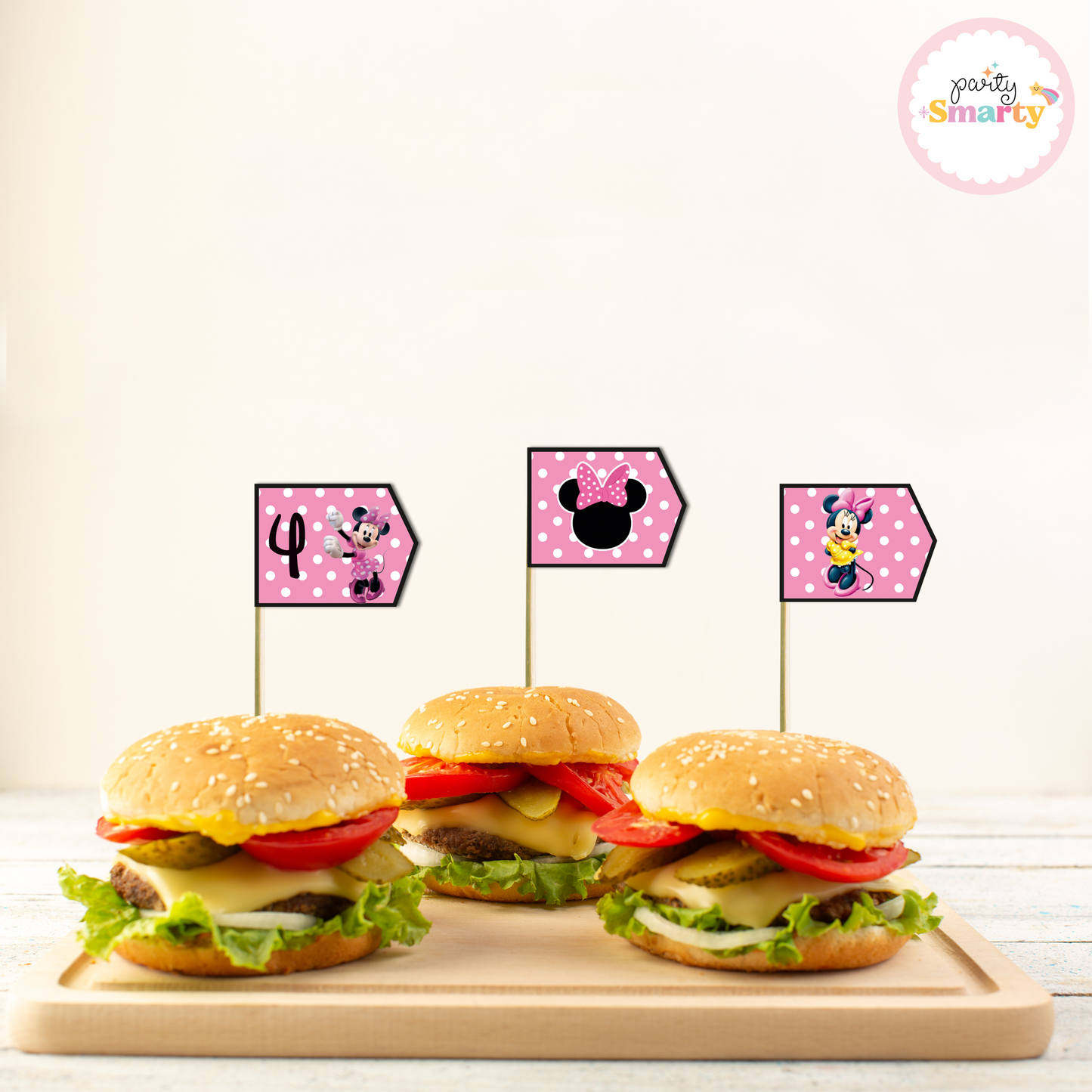 Minnie Mouse Flag Picks - Set of 10