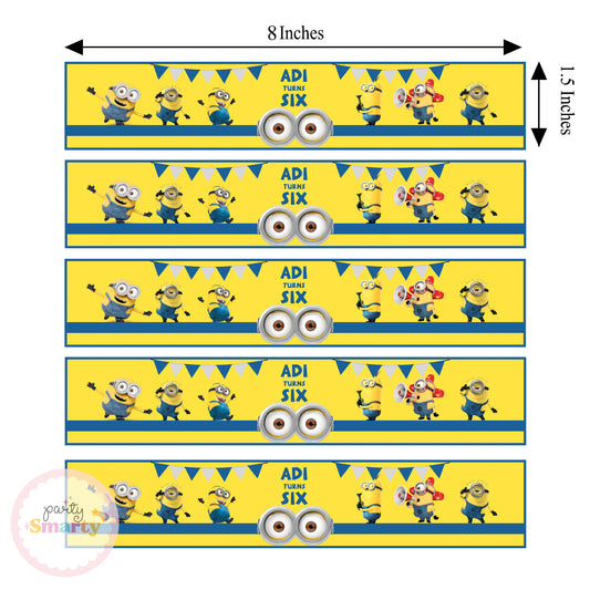 Minion Wrist Bands - Set of 10