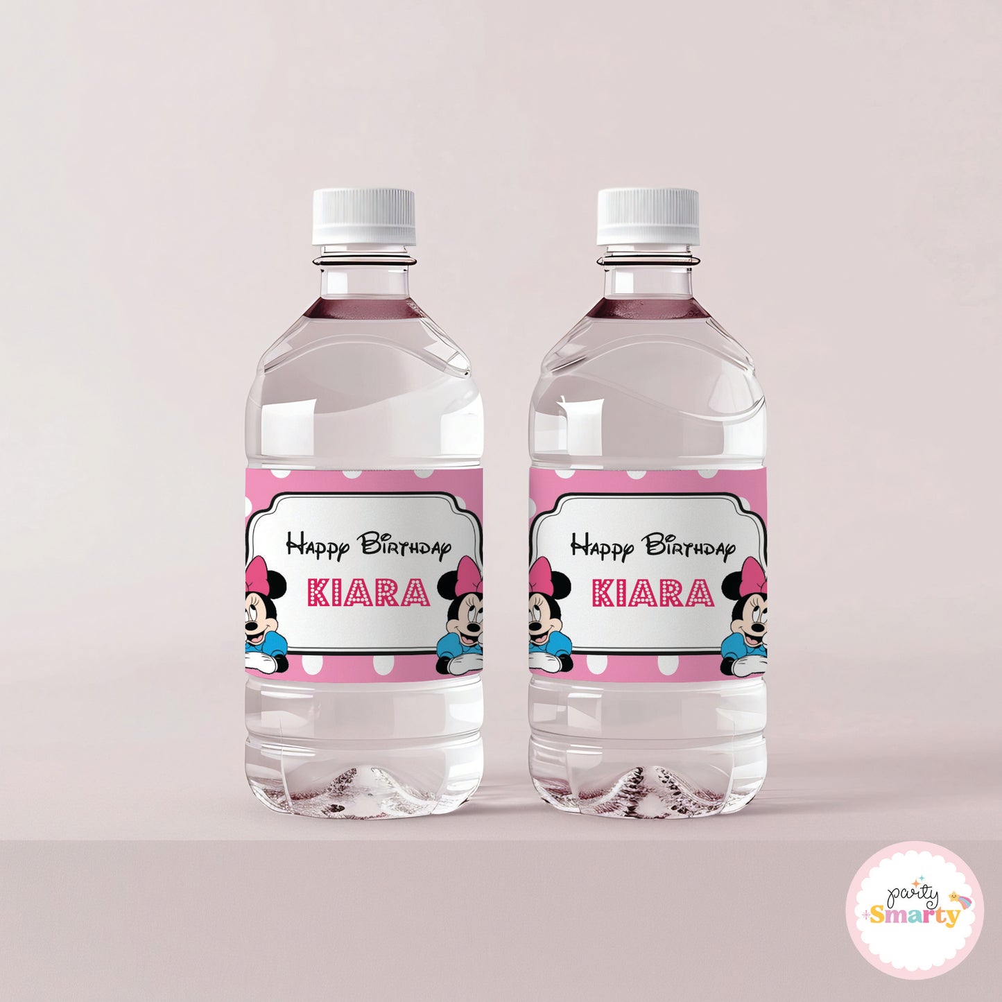 Minnie Mouse Bottle Labels - Set of 10