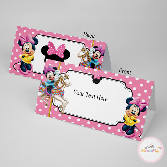 Minnie Mouse Food Tags - Set of 12