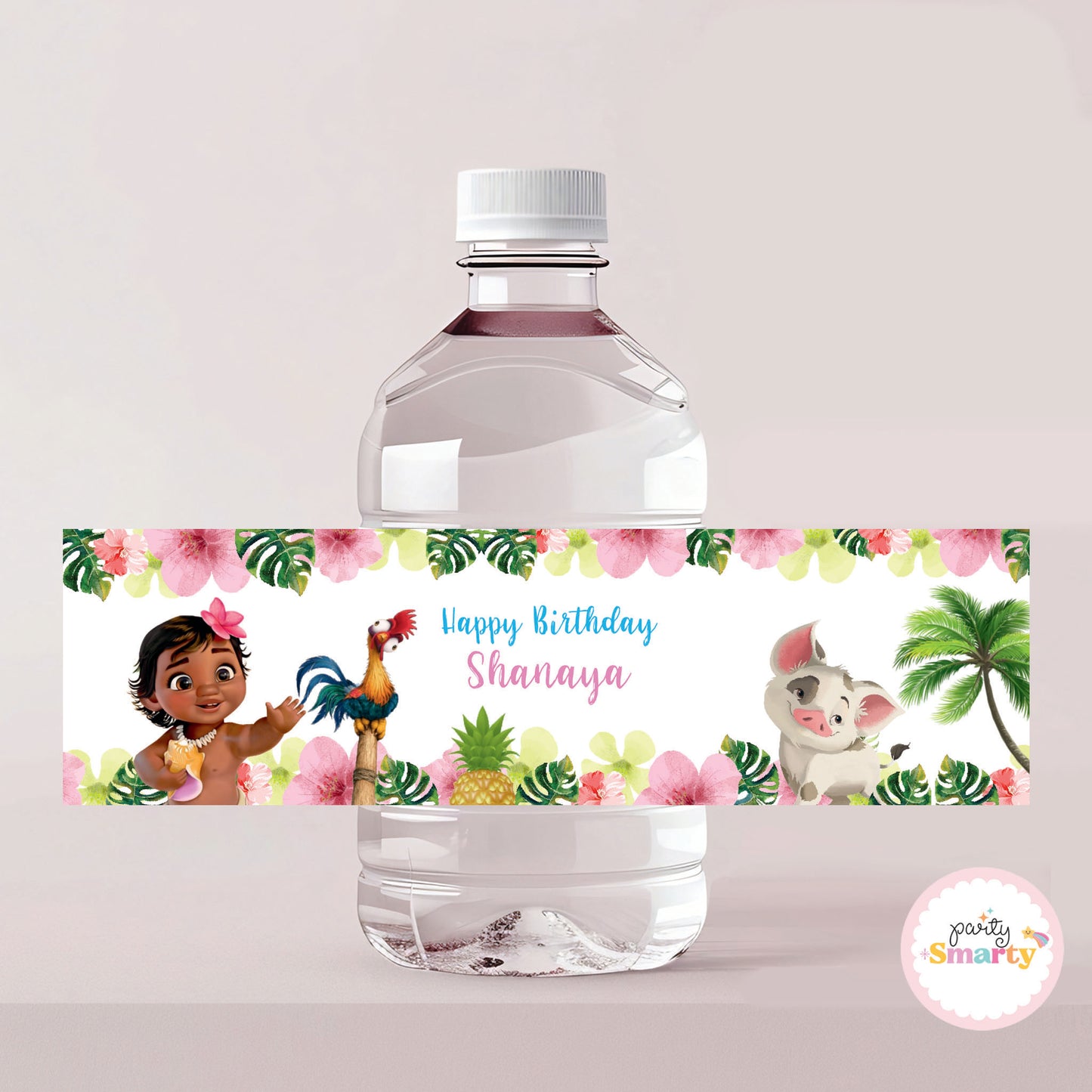 Moana Bottle Labels - Set of 10