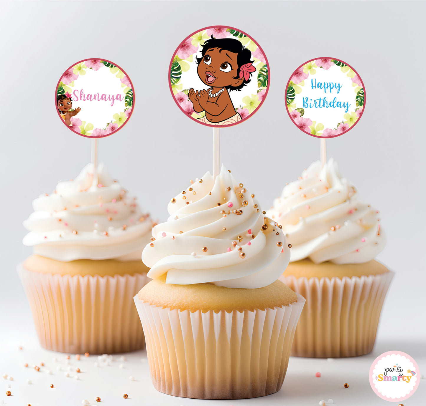 Moana Cupcake Toppers (Set Of 12)