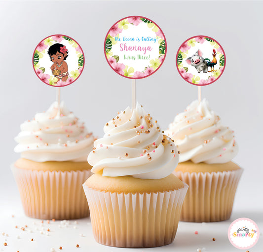 Moana Cupcake Toppers (Set Of 12)