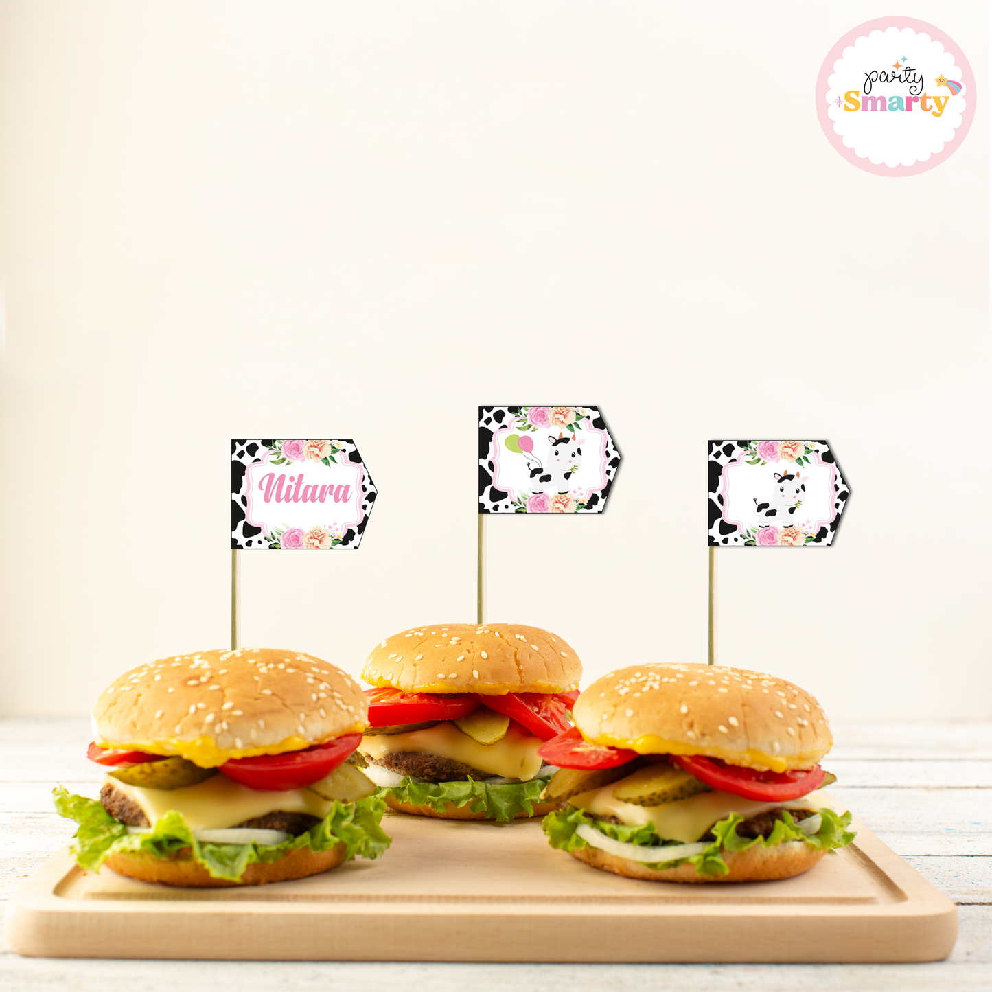 Moo Flag Picks - Set of 10