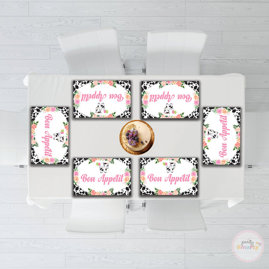 Moo Table Mats - Set of 6