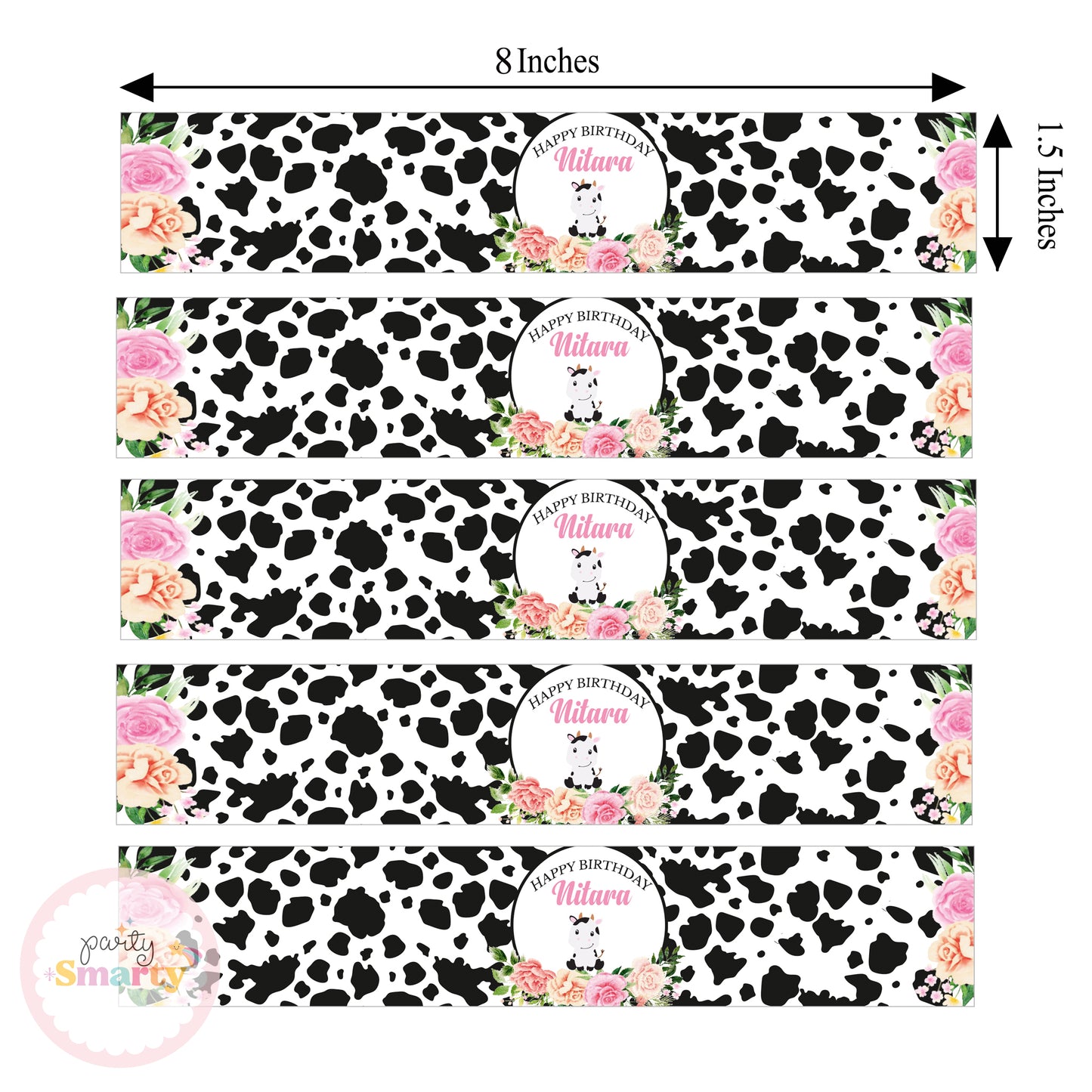 Moo Wrist Bands - Set of 10