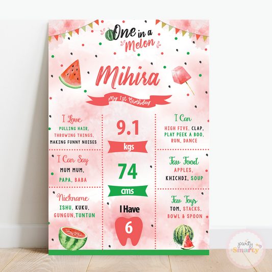 One in a melon Chalkboard