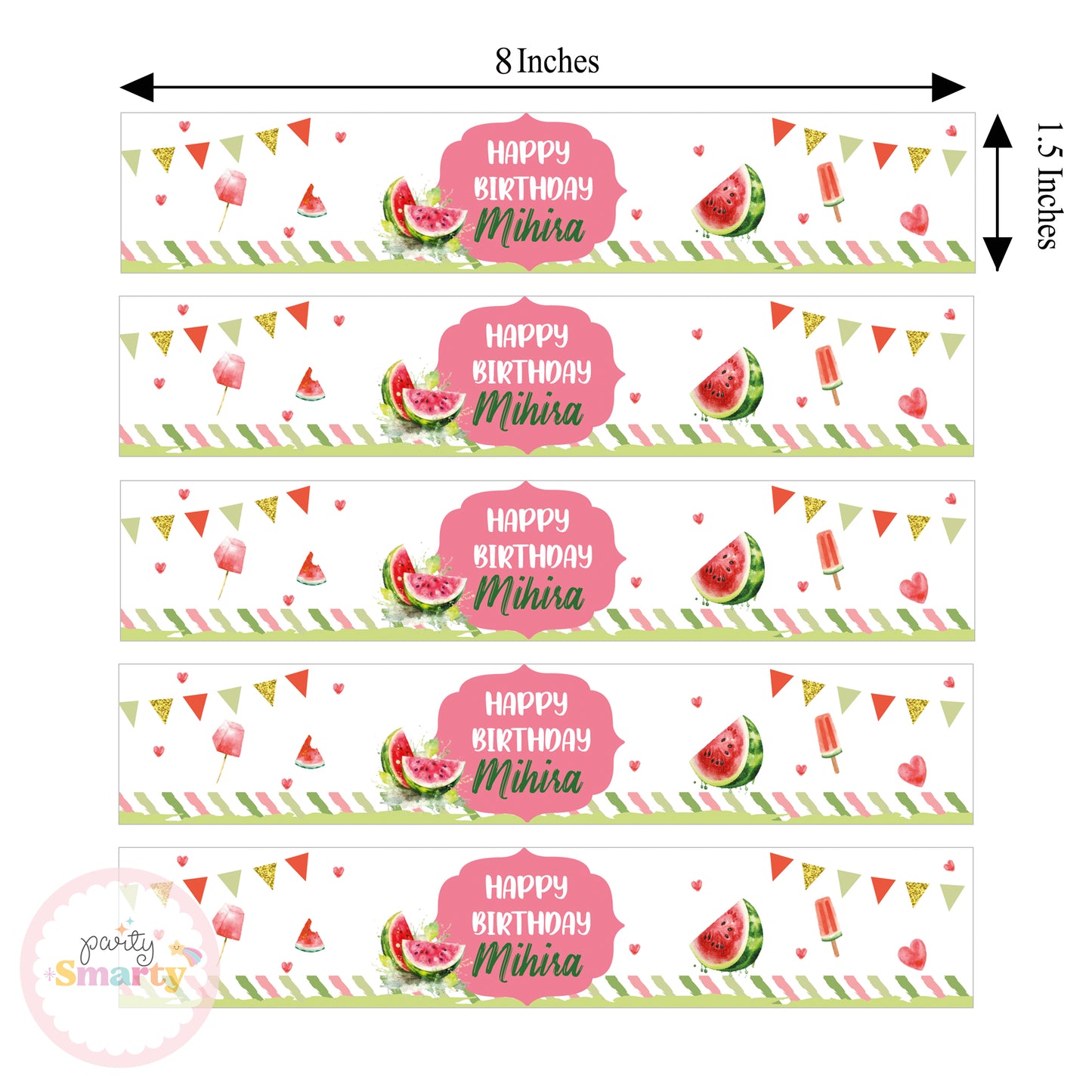 One in a melon Wrist Band - Set of 10