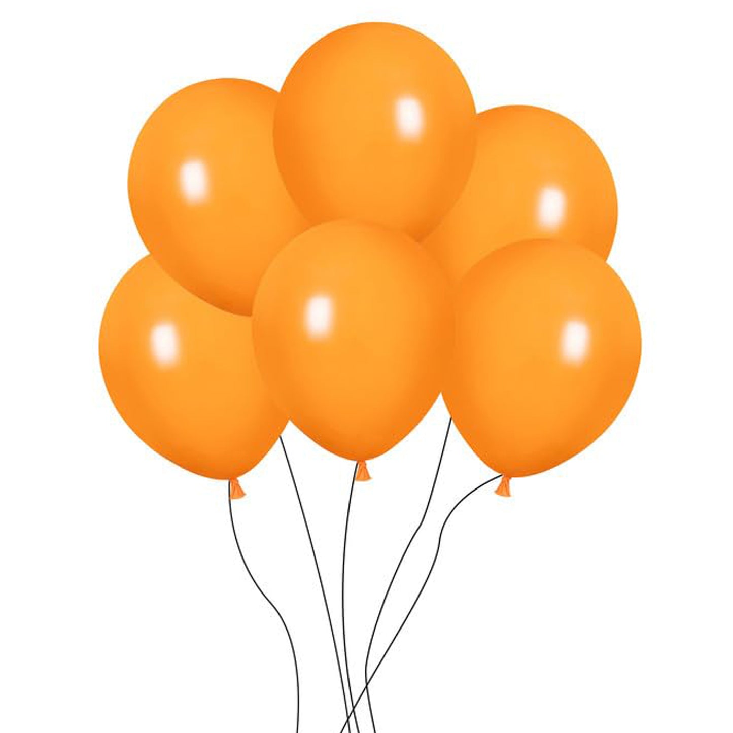 Orange Metallic Balloons