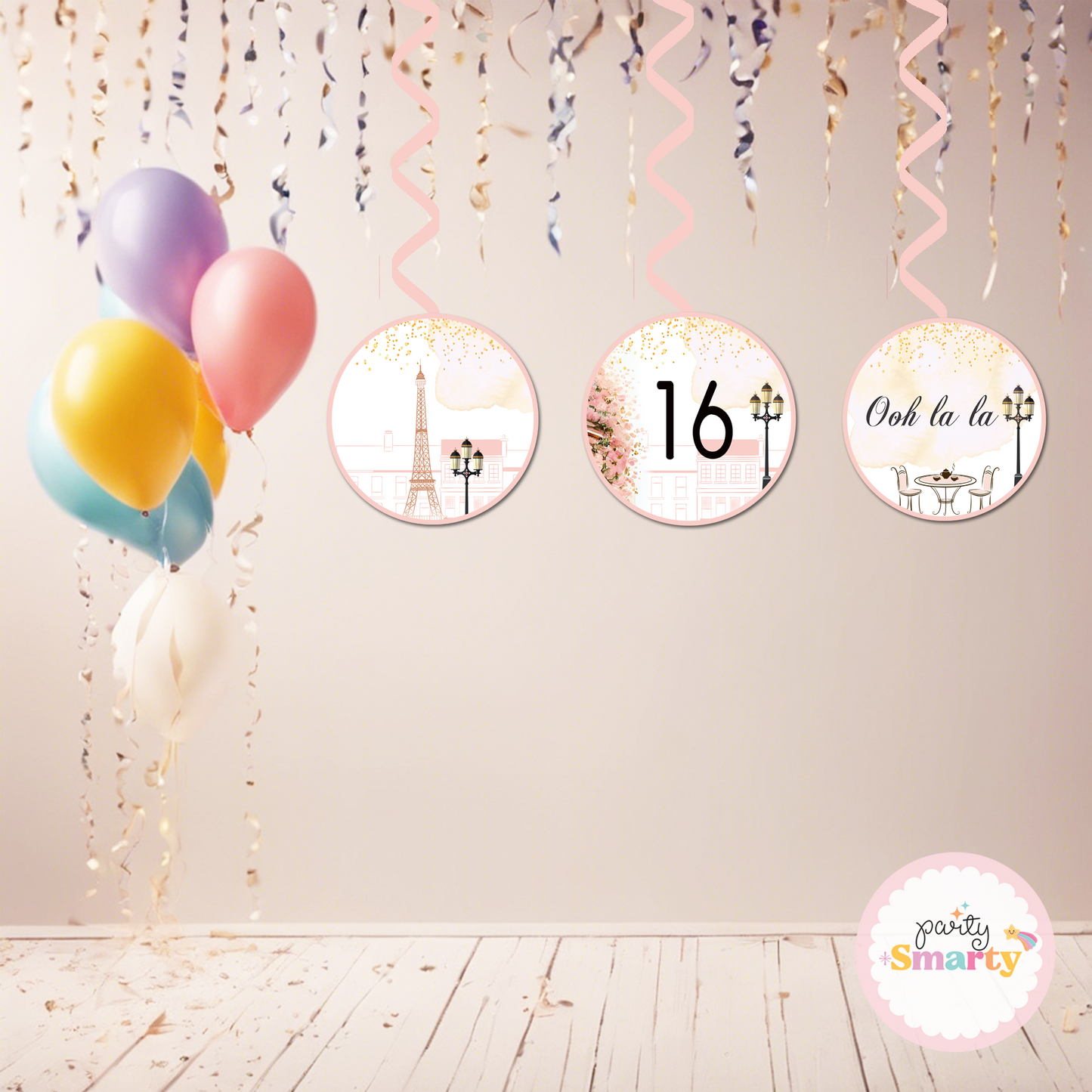 Paris Danglers - Set of 6