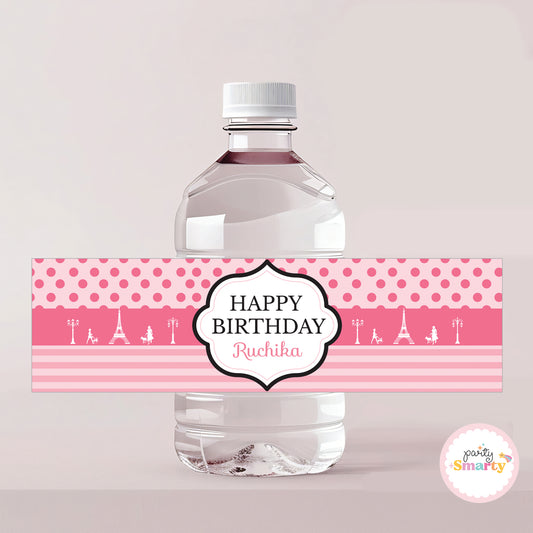 Paris Kiddie Bottle Labels - Set of 10