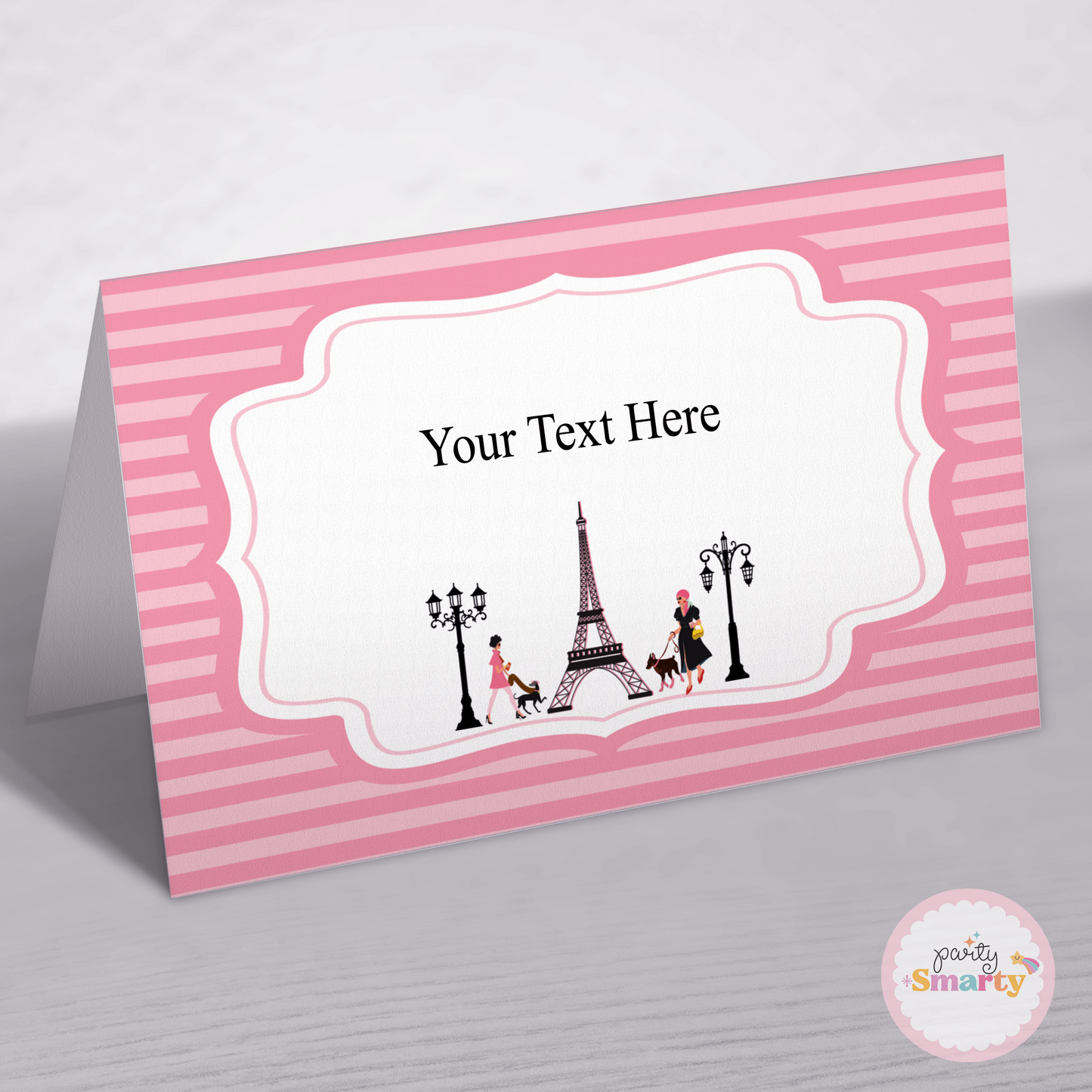 Paris Kiddie Food Tags - Set of 12