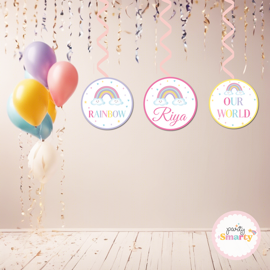 Pastel Rainbow Danglers - Set of 6