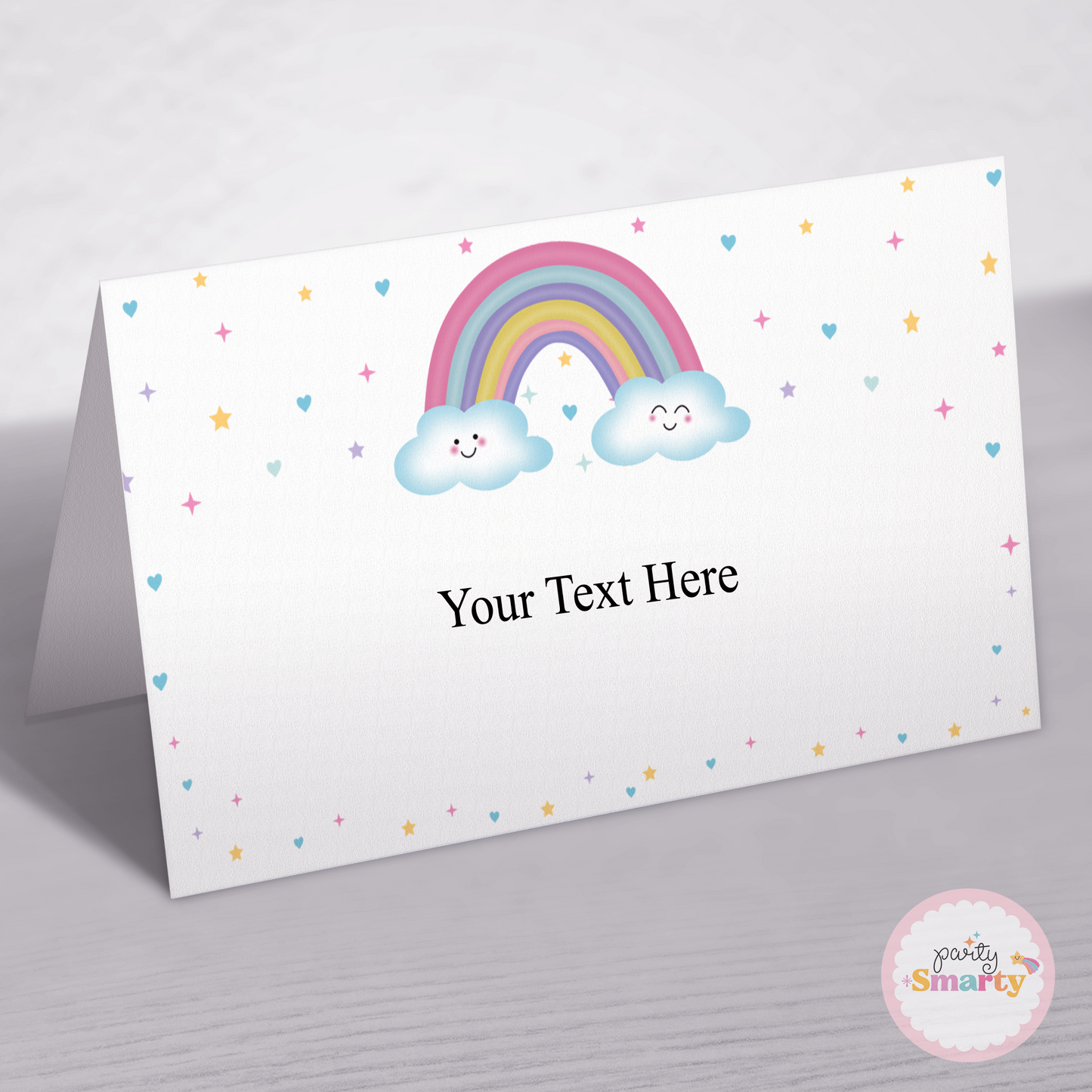 Pastel Rainbow Food Tags - Set of 12
