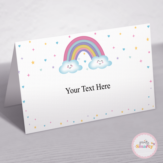 Pastel Rainbow Food Tags - Set of 12