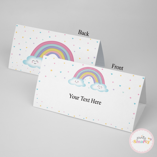 Pastel Rainbow Food Tags - Set of 12