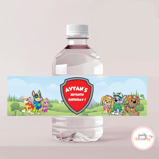 Paw Patrol Bottle Labels - Set of 10