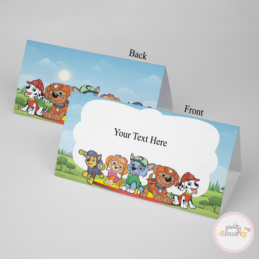 Paw Patrol Food Tags - Set of 12