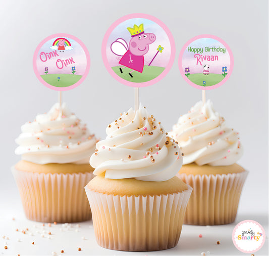 Peppa Pig Cupcake Toppers (Set Of 12)