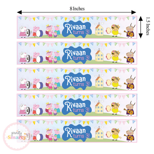 Peppa Pig Wrist Bands - Set of 10