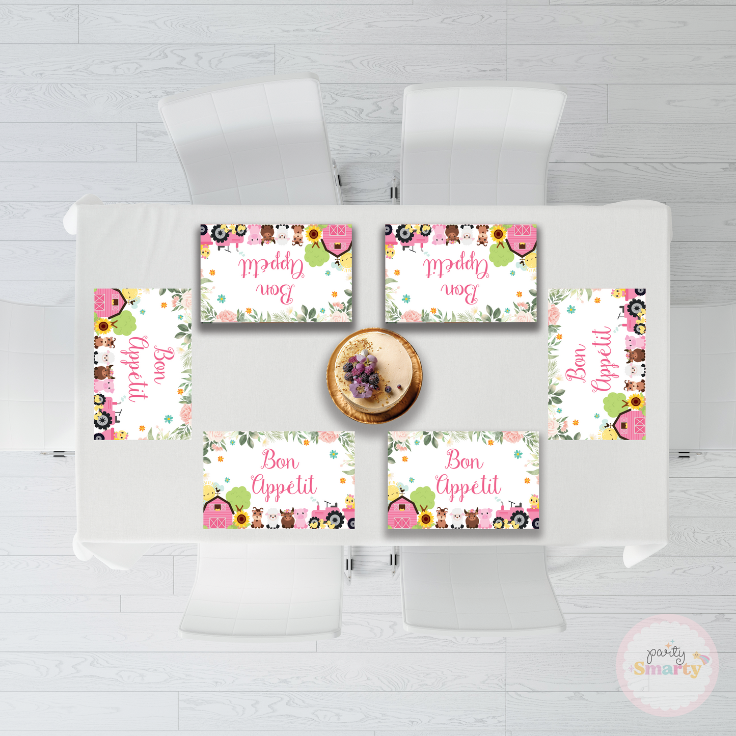 Barnyard Pink Table Mats - Set of 6