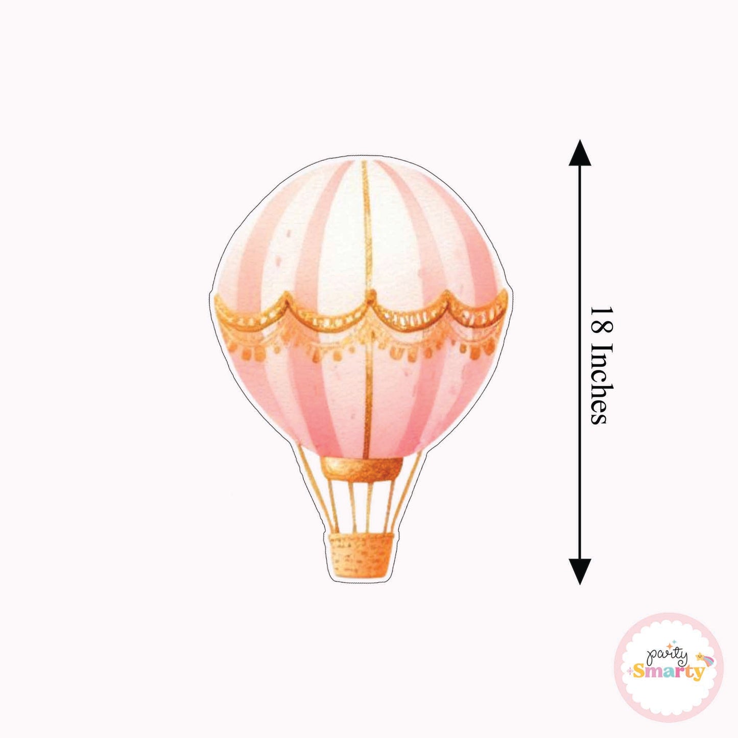 Hot Air Balloon Pink Cutouts