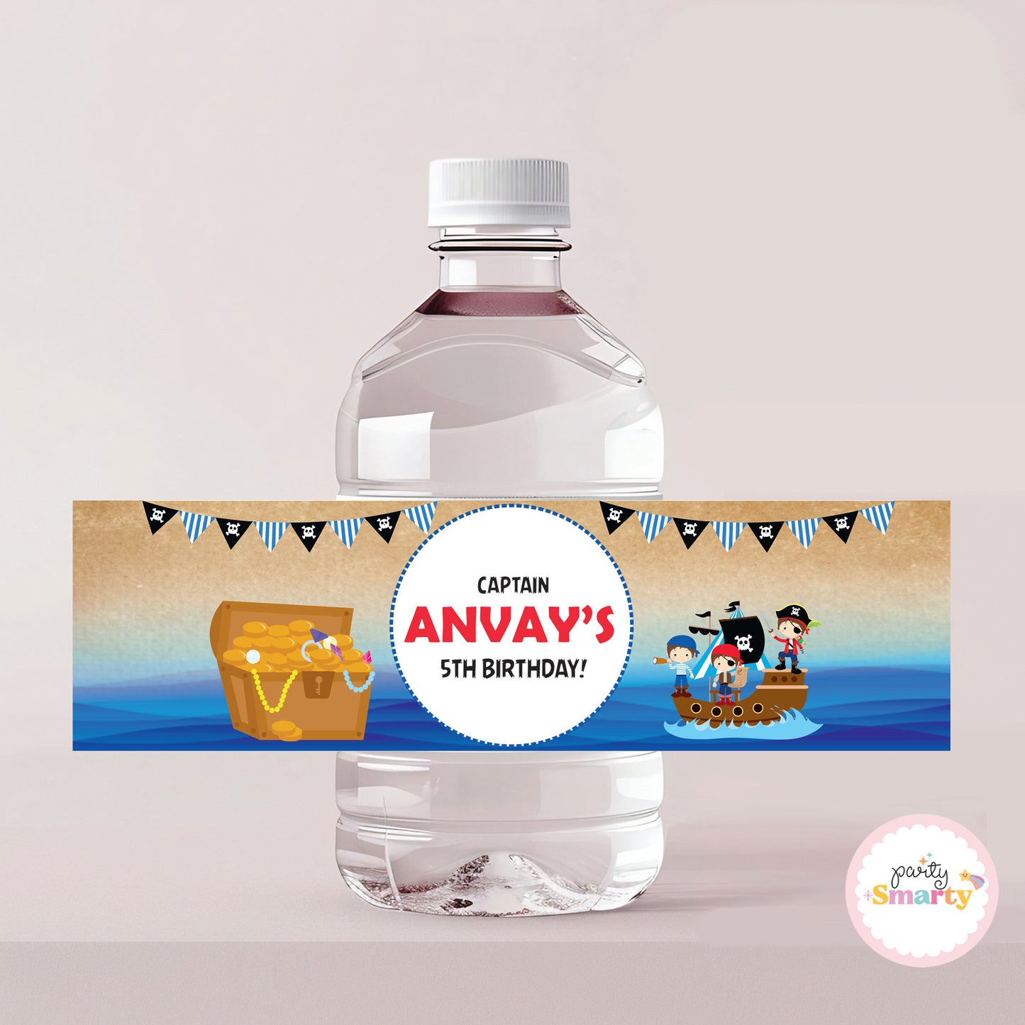 Pirate Boy Bottle Labels - Set of 10