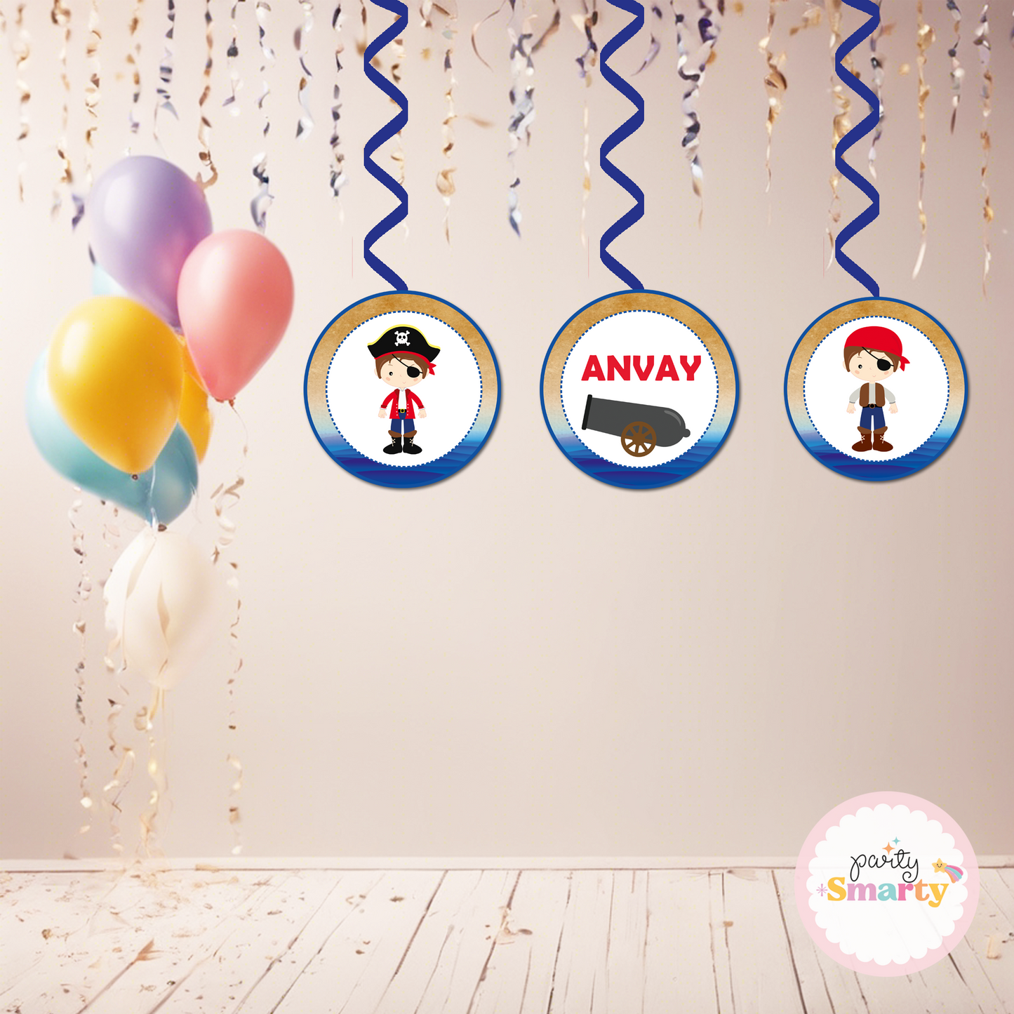 Pirate Boy Danglers - Set of 6