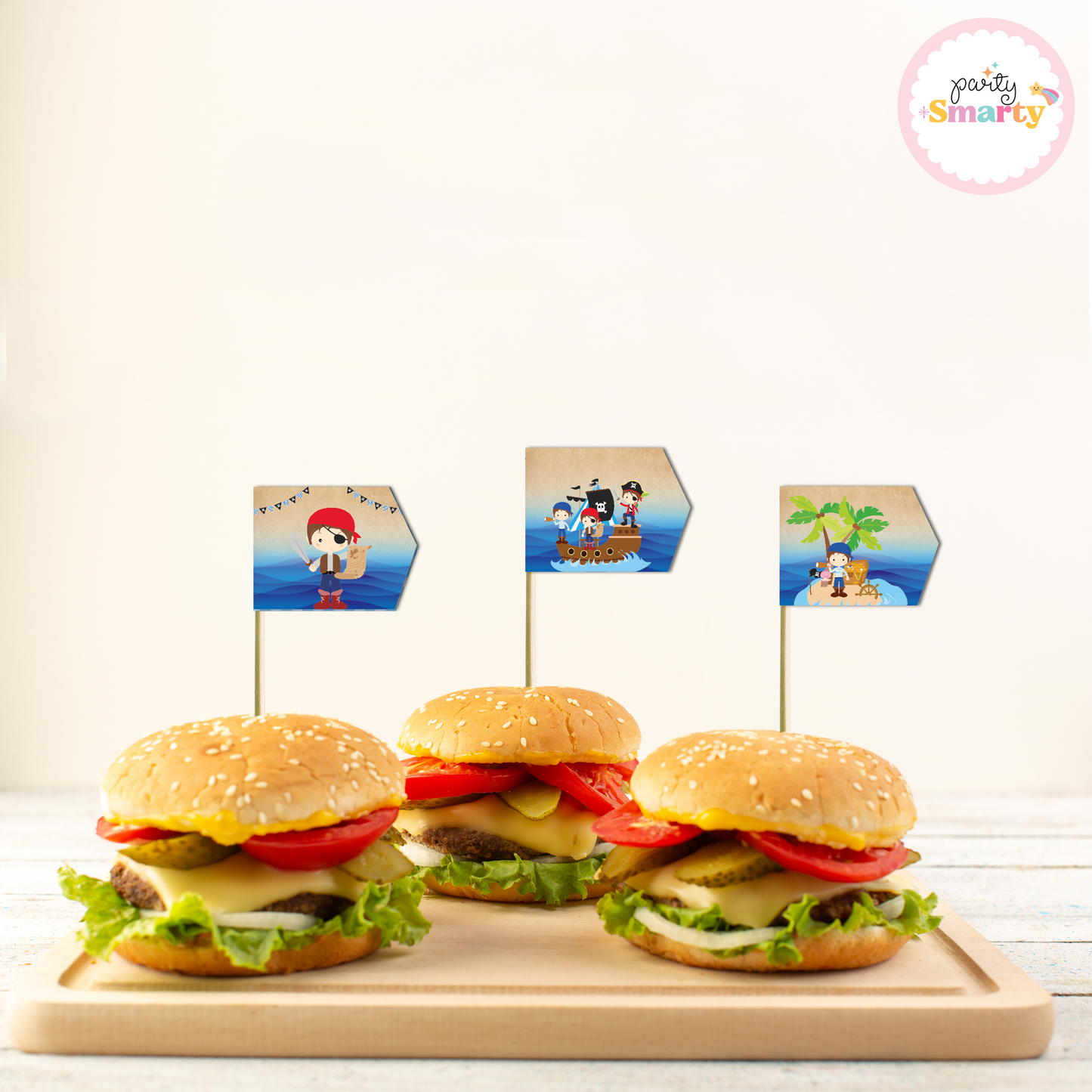 Pirate Boy Flag Picks - Set of 10