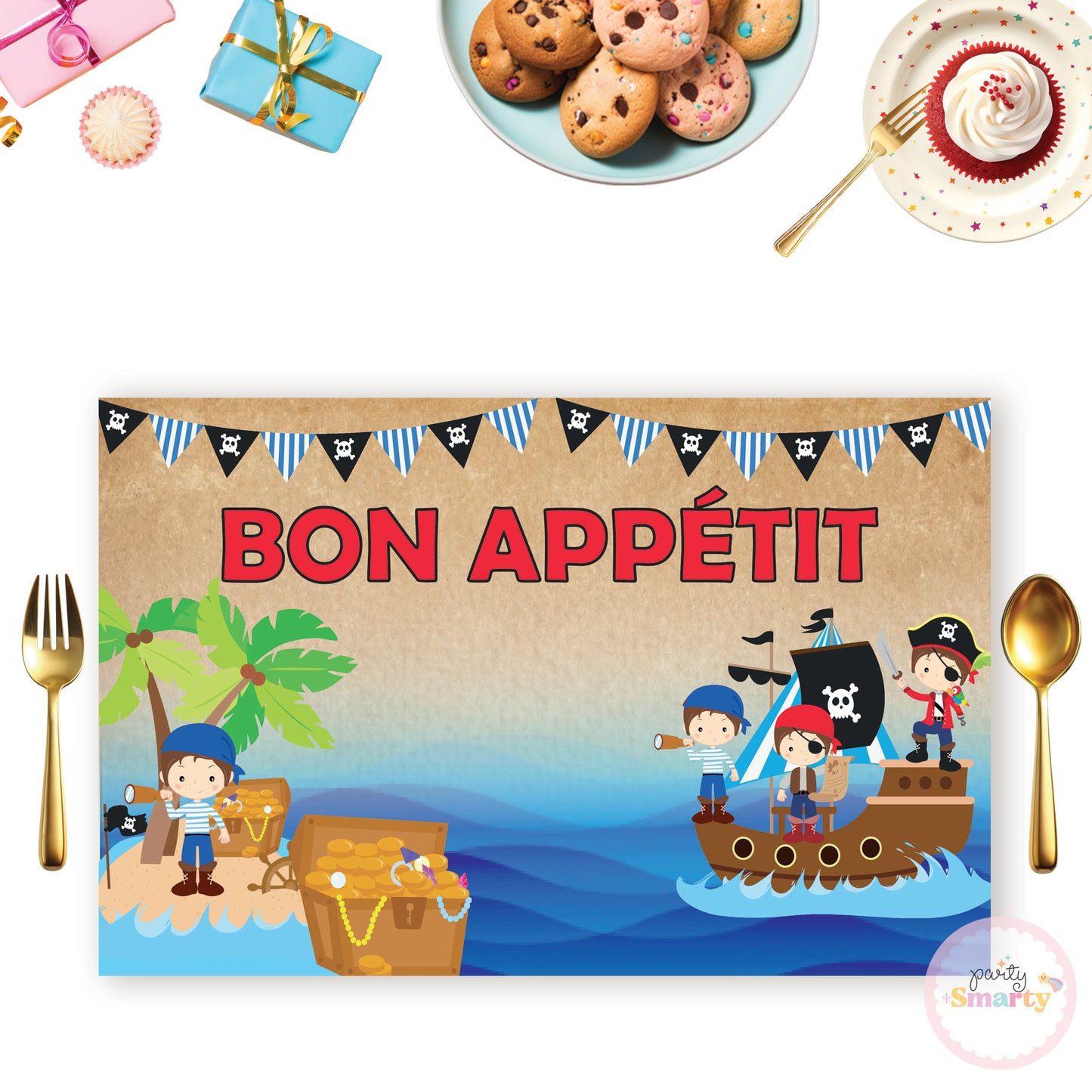 Pirate Boy Table Mats - Set of 6