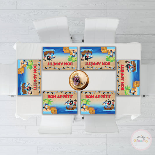 Pirate Boy Table Mats - Set of 6
