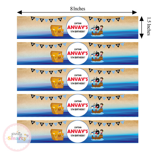 Pirate Boy Wrist Bands - Set of 10