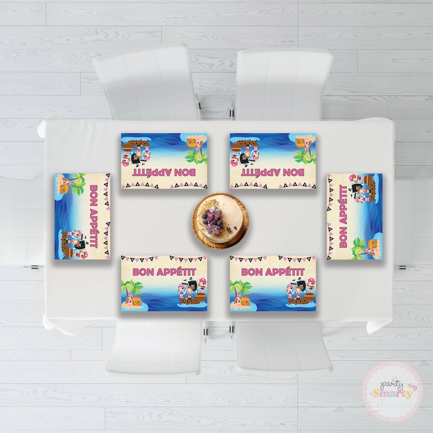 Pirate Girl Table Mats - Set of 6