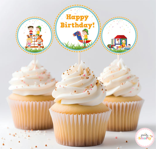 Playground Cupcake Toppers (Set Of 12)